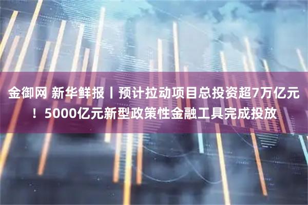 金御网 新华鲜报丨预计拉动项目总投资超7万亿元!5000亿元新型政策性金融工具完成投放